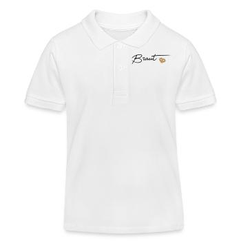 Braut - Kinder Organic Poloshirt Mini Sprinter von Stanley/Stella - Weiß - Vorne