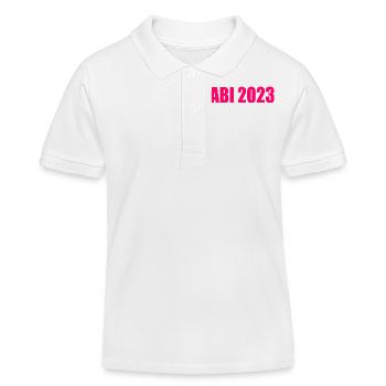 Abi 2023 - Kinder Organic Poloshirt Mini Sprinter von Stanley/Stella - Weiß - Vorne