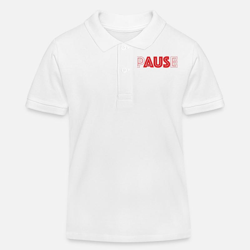 pAUSe - Kinder Organic Poloshirt Mini Sprinter von Stanley/Stella - Weiß