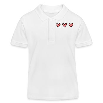 HEILIGER VALENTINSTAG. Junggesellinnenabschied. ICH LIEBE DICH. ICH LIEBE DICH. LIEBE - Kinder Organic Poloshirt Mini Sprinter von Stanley/Stella - Weiß - Vorne