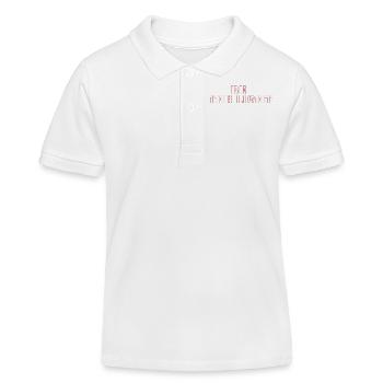 Soyez la lumière - Polo enfant bio Stanley/Stella - blanc - Devant