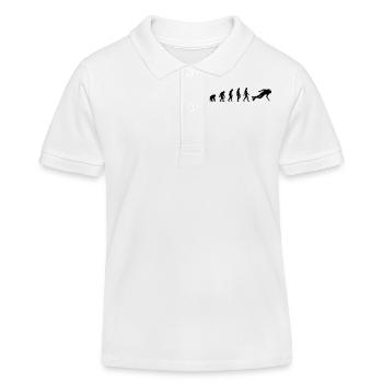 The Evolution of Scuba Diving - Kids Organic Polo Shirt by Stanley/Stella - white - Front