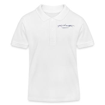 Shelby AC Cobra-Skizze - Kinder Organic Poloshirt Mini Sprinter von Stanley/Stella - Weiß - Vorne
