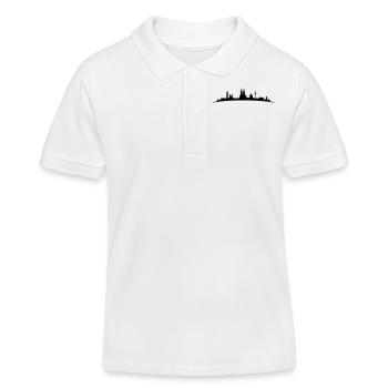Skyline Köln Bogen - Kinder Organic Poloshirt Mini Sprinter von Stanley/Stella - Weiß - Vorne