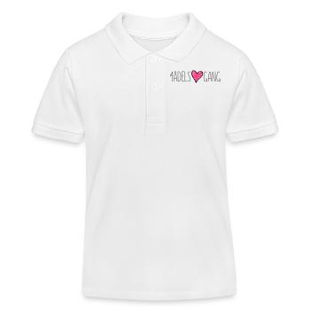 maedels herz gang liebe - Kinder Organic Poloshirt Mini Sprinter von Stanley/Stella - Weiß - Vorne