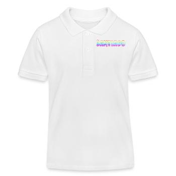 Santiago RS Arc-en-ciel - Polo enfant bio Stanley/Stella - blanc - Devant