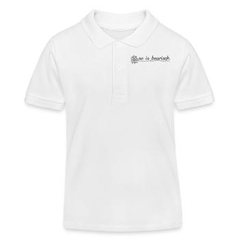so_is_boarisch - Kinder Organic Poloshirt Mini Sprinter von Stanley/Stella - Weiß - Vorne