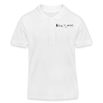believe_in_yourself - Kids Organic Polo Shirt by Stanley/Stella - white - Front