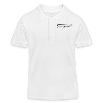Trainer - Kinder Organic Poloshirt Mini Sprinter von Stanley/Stella - Weiß - Vorne