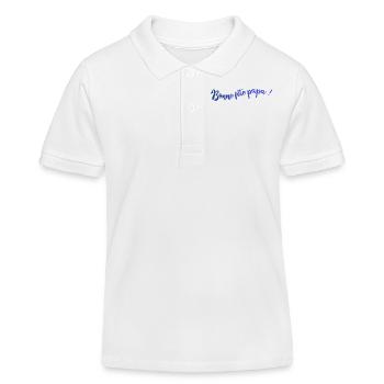 BONNE FÊTE PAPA. PAPA. FÊTE DES PÈRES. BONNE FÊTE - Polo enfant bio Stanley/Stella - blanc - Devant