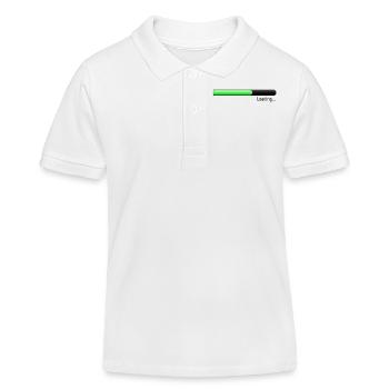 Ladebalken grün - Kinder Organic Poloshirt Mini Sprinter von Stanley/Stella - Weiß - Vorne