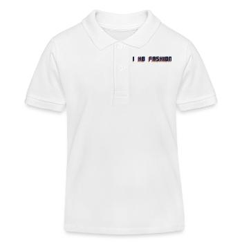 I hate Fashion - Kinder Organic Poloshirt Mini Sprinter von Stanley/Stella - Weiß - Vorne