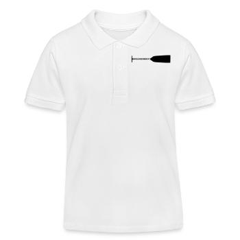 Drachenboot Paddel Drachenbootsport 1c - Kinder Organic Poloshirt Mini Sprinter von Stanley/Stella - Weiß - Vorne