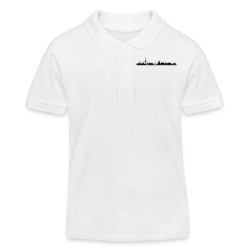 Skyline Bremen - Kinder Organic Poloshirt Mini Sprinter von Stanley/Stella - Weiß - Vorne