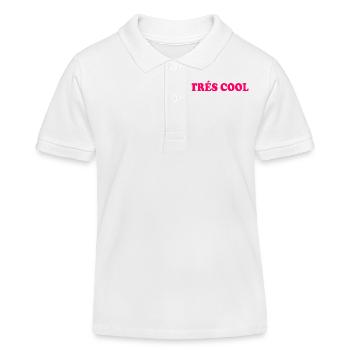 Trés cool - Polo enfant bio Stanley/Stella - blanc - Devant