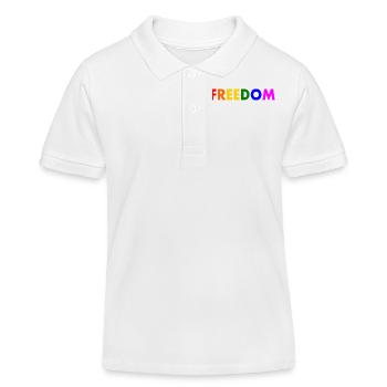 Freiheit - Kinder Organic Poloshirt Mini Sprinter von Stanley/Stella - Weiß - Vorne