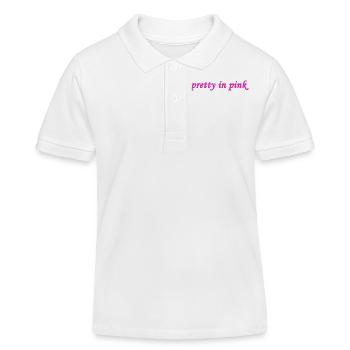 Jolie en rose - Polo enfant bio Stanley/Stella - blanc - Devant