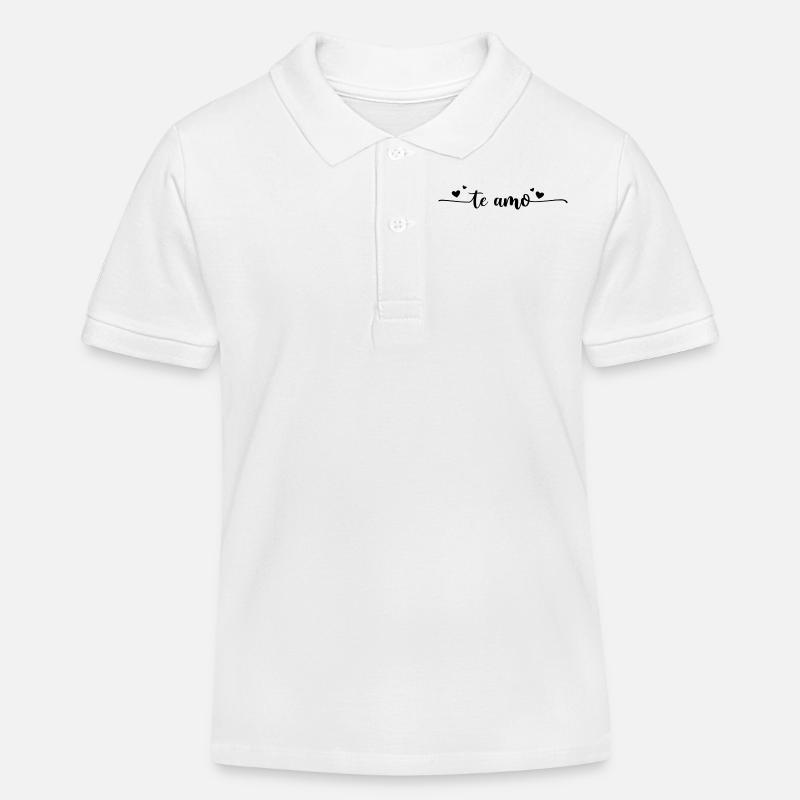 Te Amo - Polo enfant bio Stanley/Stella - blanc