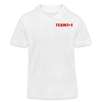 Support-Team Kanada - Kinder Organic Poloshirt Mini Sprinter von Stanley/Stella - Weiß - Vorne