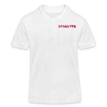Gangster - Kinder Organic Poloshirt Mini Sprinter von Stanley/Stella - Weiß - Vorne