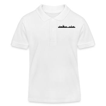 Skyline Basel - Kinder Organic Poloshirt Mini Sprinter von Stanley/Stella - Weiß - Vorne