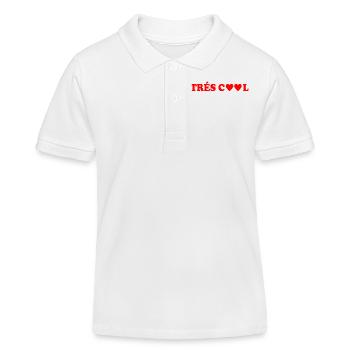 Trés cool - Polo enfant bio Stanley/Stella - blanc - Devant