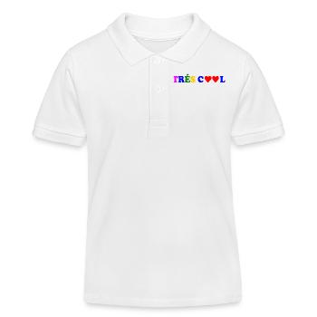 Trés cool - Polo enfant bio Stanley/Stella - blanc - Devant