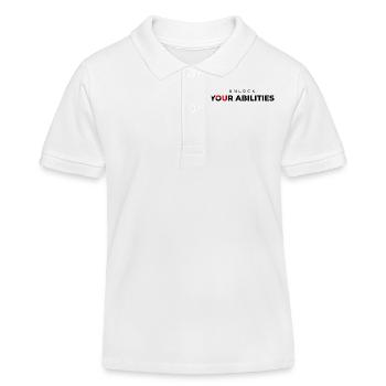 Unlock your Abilities Premium - Kids Organic Polo Shirt by Stanley/Stella - white - Front