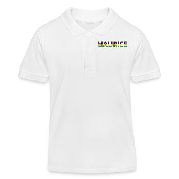 Drapeau Maurice - Polo enfant bio Stanley/Stella - blanc - Devant