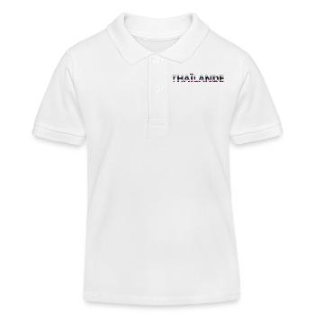 Flag of Thailand - Kids Organic Polo Shirt by Stanley/Stella - white - Front