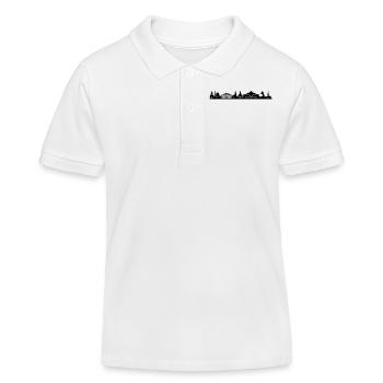 Skyline Dresden lang - Kinder Organic Poloshirt Mini Sprinter von Stanley/Stella - Weiß - Vorne