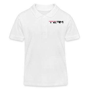 Amis de texte écrit paire équipe de rêve de sport - Polo enfant bio Stanley/Stella - blanc - Devant