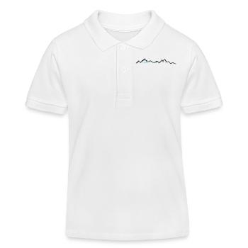 MONTAGNES Paysage Silhouette Panorama - Polo enfant bio Stanley/Stella - blanc - Devant