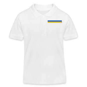Ukraine - Polo enfant bio Stanley/Stella - blanc - Devant
