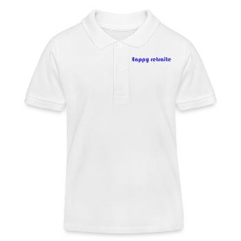 RETRAITE. RETRAITE. RETRAITEE. RETRAITE - Polo enfant bio Stanley/Stella - blanc - Devant