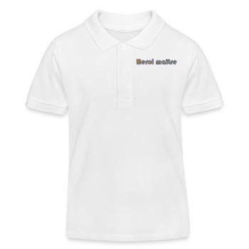MAÎTRE. MERCI. MERCI MAÎTRE. MAITRE. CADEAU MAÎTRE - Polo enfant bio Stanley/Stella - blanc - Devant