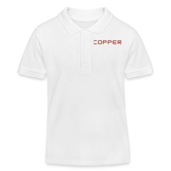 COPPER BRAND CLOTHING & ACCESSORIES - Kids Organic Polo Shirt by Stanley/Stella - white - Front