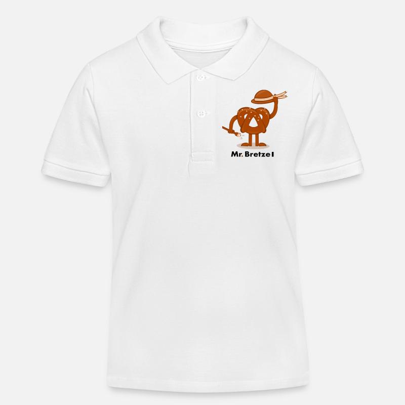 Mr Bretzel - Polo enfant bio Stanley/Stella - blanc