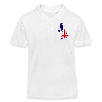UK / United Kingdom - Kinder Organic Poloshirt Mini Sprinter von Stanley/Stella - Weiß - Vorne