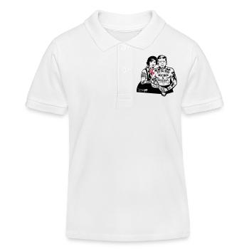 Pour The Hood - Berlin (pour les fonds clairs) - Polo enfant bio Stanley/Stella - blanc - Devant