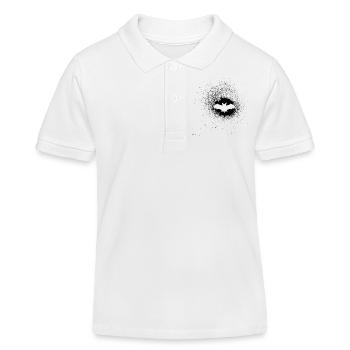 chauve-souris - Polo enfant bio Stanley/Stella - blanc - Devant