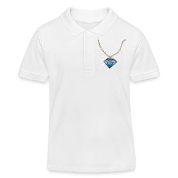 Kette Diamant - Kinder Organic Poloshirt Mini Sprinter von Stanley/Stella - Weiß - Vorne