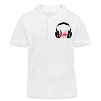Hörlurar - Kinder Organic Poloshirt Mini Sprinter von Stanley/Stella - Weiß - Vorne