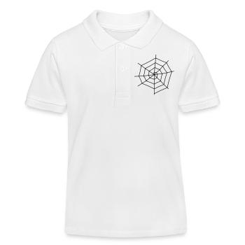 Spider__V001 - Kids Organic Polo Shirt by Stanley/Stella - white - Front