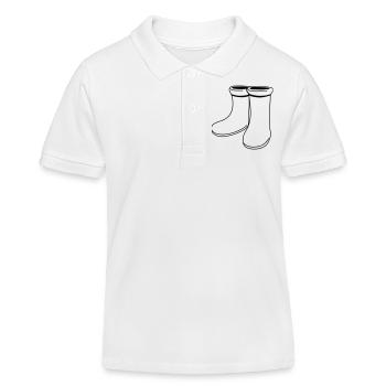 gummistiefel - Polo enfant bio Stanley/Stella - blanc - Devant