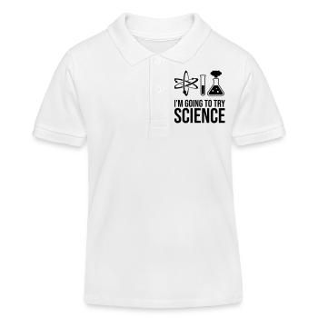 Wissenschaft - Kinder Organic Poloshirt Mini Sprinter von Stanley/Stella - Weiß - Vorne