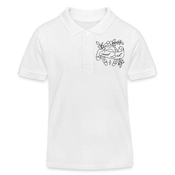 good luck - Kids Organic Polo Shirt by Stanley/Stella - white - Front