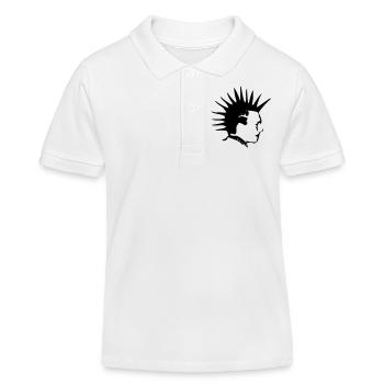 Punk - Polo enfant bio Stanley/Stella - blanc - Devant