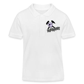Ruhrpott Pirat - individualisierbar - Kinder Organic Poloshirt Mini Sprinter von Stanley/Stella - Weiß - Vorne