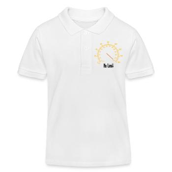 Compteur de vitesse, sans limite - Polo enfant bio Stanley/Stella - blanc - Devant